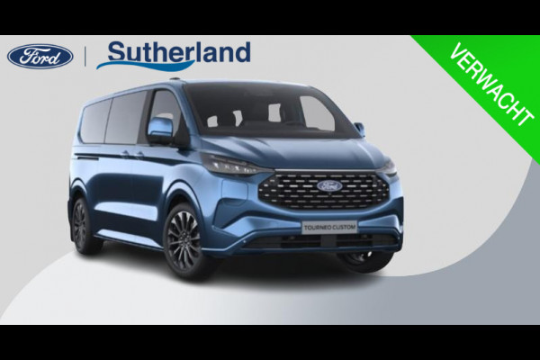 Ford Transit Custom Tourneo 340 2.5 PHEV L2H1 Titanium X 233pk | Incl. BTW/BPM Rijklaar | Luxury Pack | 16-weg elektrisch verstelbare AGR | Inklapbare trekhaak | Verwarmbaar stuurwiel |