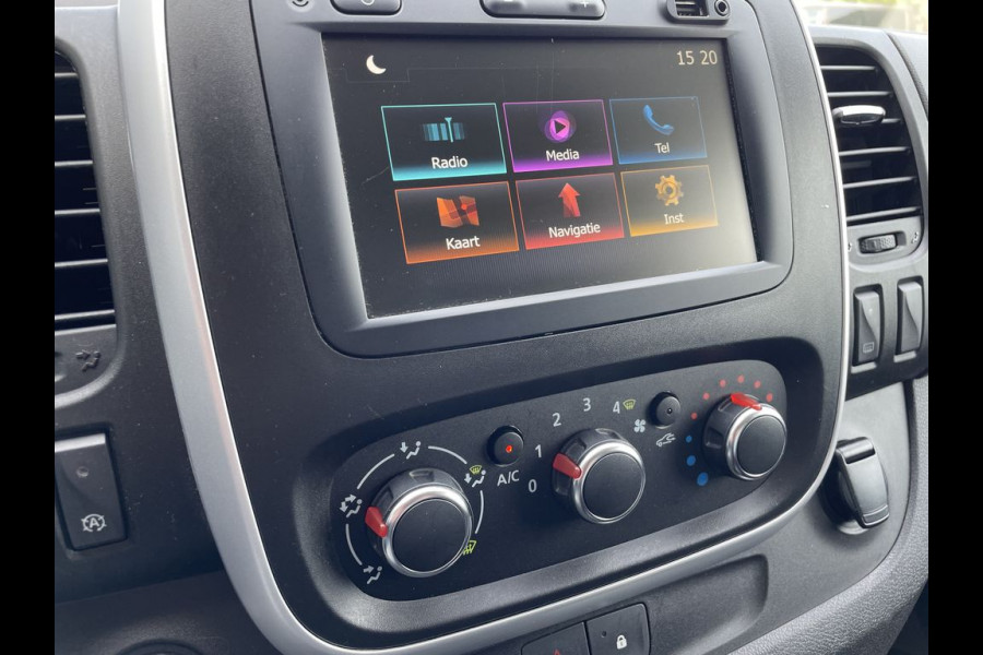 Renault Trafic 2.0 dCi 120pk E6 Comfort Lease €238 p/m Airco, Navi, PDC, Bedrijfswageninrichting, Trekhaak, Imperiaal, Cruise controle, onderhoudshistorie aanwezig