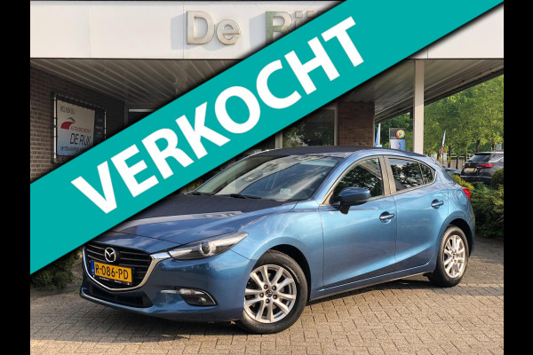 Mazda 3 2.0 SkyActiv-G 120 SkyLease GT | Head-Up, Navi, Camera, Stoel+Stuurverw., Climate | Dealeronderhouden | Eternal Blue |