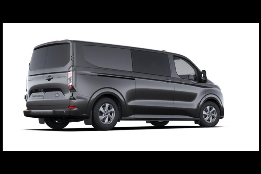 Ford Transit Custom 320 2.5 PHEV L2H1 Limited DC 233pk | Dubbele Cabine | Dubbele zijschuifdeur | 8-weg verstelbare verwarmbare passagiersstoel | Inklapbare trekhaak | 17 inch lichtmetalen velgen | Driver Assistance Pack Premium  | Verwarmbaar stuurwiel | Bekleding zijwand en achterdeuren (volledig) |  | PRIJS EX. BTW INCL. BPM