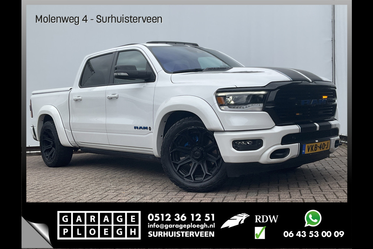Dodge Ram 1500 5.7 V8 4x4 Crew Cab Laramie Pano Trekhaak Leder Harman/Kardon Limited Night-Package! Dodge Ram 1500 5.7 V8 4x4 Crew Cab Laramie Pano Trekhaak Leder Harman/Kardon Limited Night-Package!