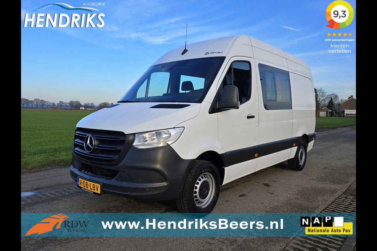 Mercedes-Benz Sprinter 314 2.2 CDI L2 H2 Dubbele Cabine - 140 Pk - Euro 6 - Airco - Cruise Control Mercedes-Benz Sprinter 314 2.2 CDI L2 H2 Dubbele Cabine - 140 Pk - Euro 6 - Airco - Cruise Control