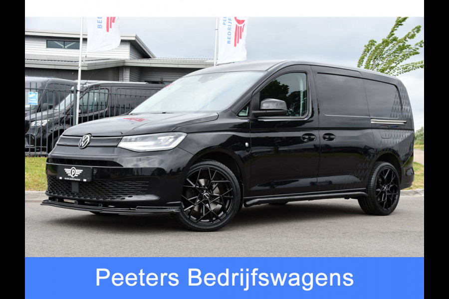 Volkswagen Caddy Cargo Maxi 2.0 TDI Black Edition Cruise, Camera, Carplay, Stoelverwarming, 122PK, LED, Sensoren, Trekhaak, Standkachel, Uniek!