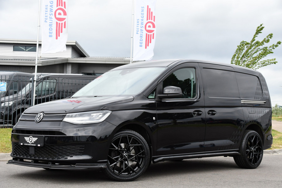 Volkswagen Caddy Cargo Maxi 2.0 TDI Black Edition Cruise, Camera, Carplay, Stoelverwarming, 122PK, LED, Sensoren, Trekhaak, Standkachel, Uniek!