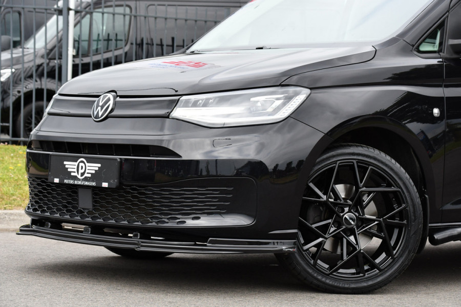 Volkswagen Caddy Cargo Maxi 2.0 TDI Black Edition Cruise, Camera, Carplay, Stoelverwarming, 122PK, LED, Sensoren, Trekhaak, Standkachel, Uniek!