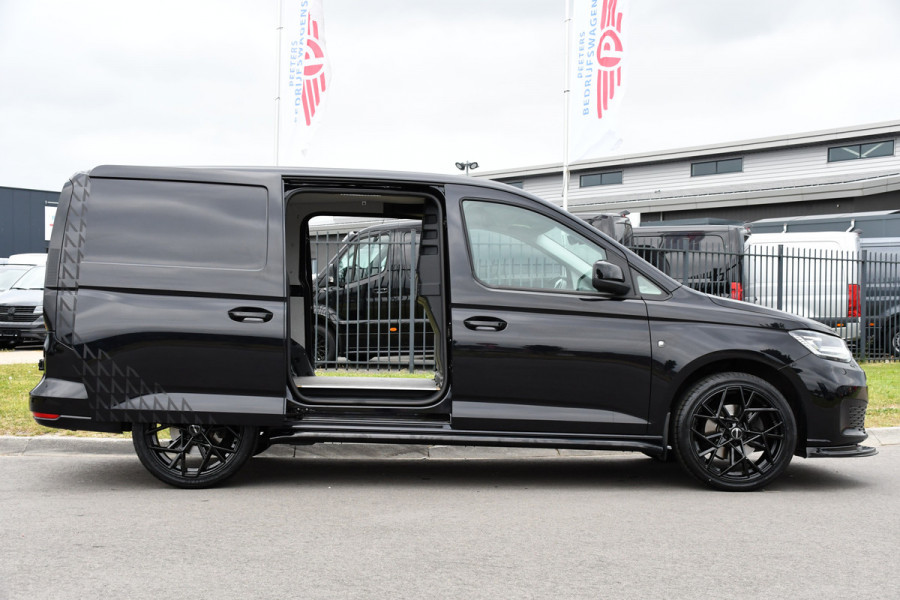 Volkswagen Caddy Cargo Maxi 2.0 TDI Black Edition Cruise, Camera, Carplay, Stoelverwarming, 122PK, LED, Sensoren, Trekhaak, Standkachel, Uniek!