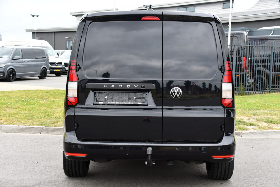 Volkswagen Caddy Cargo Maxi 2.0 TDI Black Edition Cruise, Camera, Carplay, Stoelverwarming, 122PK, LED, Sensoren, Trekhaak, Standkachel, Uniek!