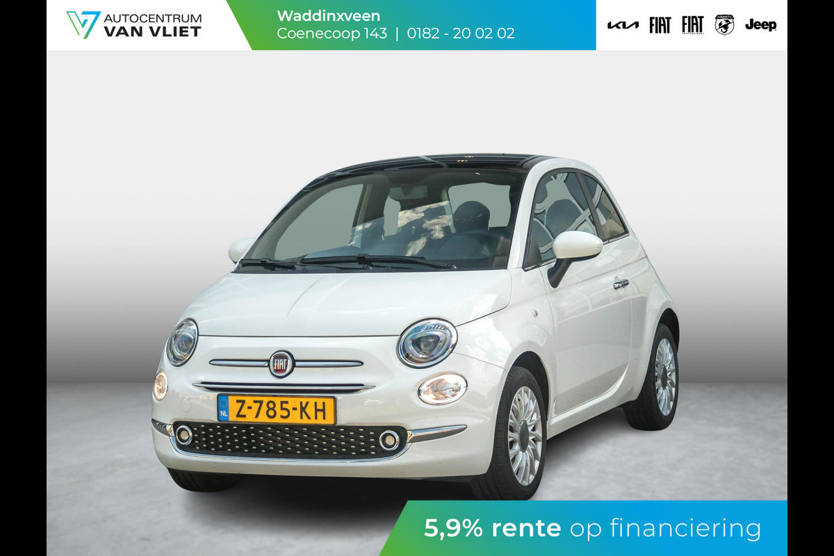 Fiat 500 Hybrid Dolcevita Finale | Airco | Cruise | Panoramadak | PDC | 15" | Apple Carplay