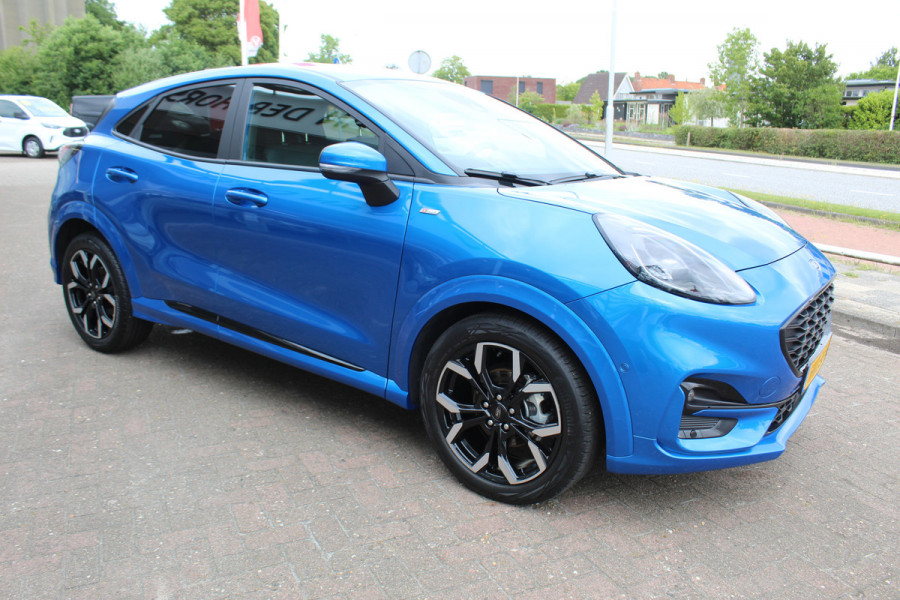 Ford Puma 1.0 EcoBoost Hybrid ST-Line X , 155pk Camera, Parkeersensoren V+A, Stoel, stuur en vooruit verwarming, adaptive Cruise, Climate control, Bang&olufsen, LED verlichting, Climate control , Park Assist ,