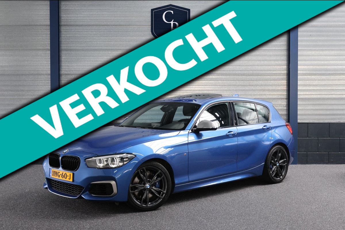 BMW 1-serie M140i Special Edition LED/SCHUIFDAK/ALCANTARA+S.VERWARMING/LMV/PDC/CRUISE/ECC/12 MND GARANTIE! BMW 1-serie M140i Special Edition LED/SCHUIFDAK/ALCANTARA+S.VERWARMING/LMV/PDC/CRUISE/ECC/12 MND GARANTIE!