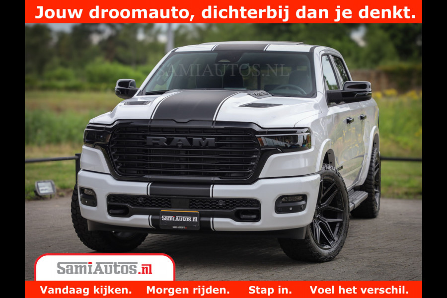 Dodge Ram 1500 Night Premium | Full Option | De Meest Luxe Pick-Up in zijn Klasse | Comfortabele Dubbele Cabine met Royale 5 Zitplaatsen | BPM vrij | Nu Leverbaar uit Voorraad | Voorraad Nr 2230 - 8765