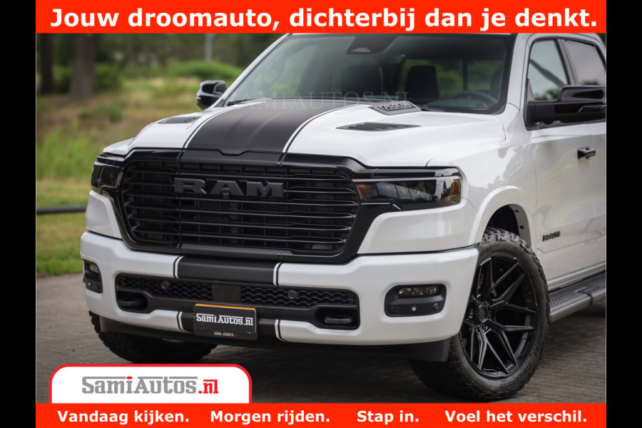 Dodge Ram 1500 Night Premium | Full Option | De Meest Luxe Pick-Up in zijn Klasse | Comfortabele Dubbele Cabine met Royale 5 Zitplaatsen | BPM vrij | Nu Leverbaar uit Voorraad | Voorraad Nr 2230 - 8765