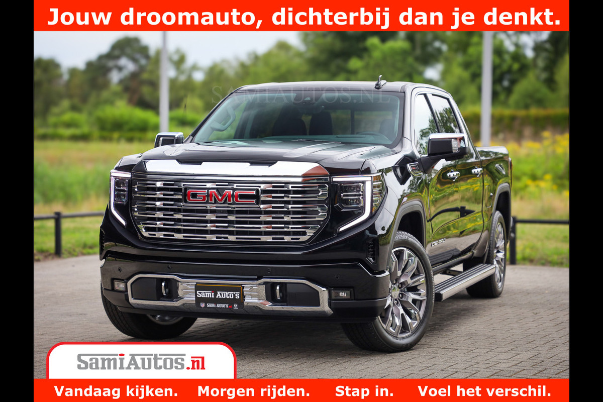 GMC Sierra DENALI | All-In Prijs | 6,2 V8 Full Option | De Meest Luxe Pick-Up in zijn Klasse | Comfortabele Dubbele Cabine met Royale 5 Zitplaatsen | BPM vrij | Nu Leverbaar uit Voorraad | Voorraad Nr 433587 GMC Sierra DENALI | All-In Prijs | 6,2 V8 Full Option | De Meest Luxe Pick-Up in zijn Klasse | Comfortabele Dubbele Cabine met Royale 5 Zitplaatsen | BPM vrij | Nu Leverbaar uit Voorraad | Voorraad Nr 433587