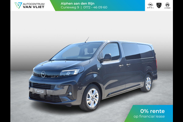 Opel Vivaro Electric 75 kWh Dubbele Cabine | 0% rente | camera | navigatie incl. Apple Carplay | betimmering | 2x schuifdeur | Exterieur pakket | etc.