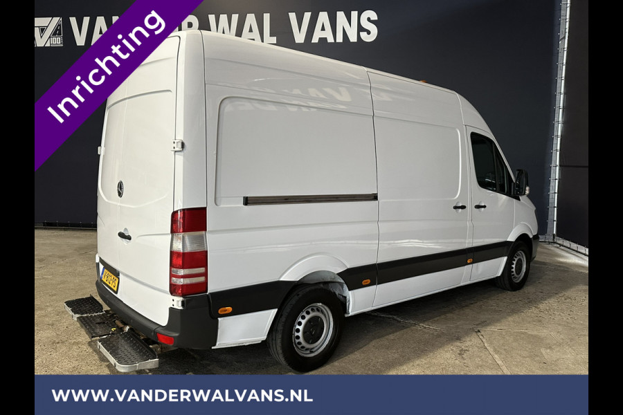 Mercedes-Benz Sprinter 316 CDI 164pk L2H2 inrichting Euro6 Airco | 2800kg Trekhaak | Cruisecontrol | Chauffeursstoel Parkeersensoren, multifunctioneel stuurwiel