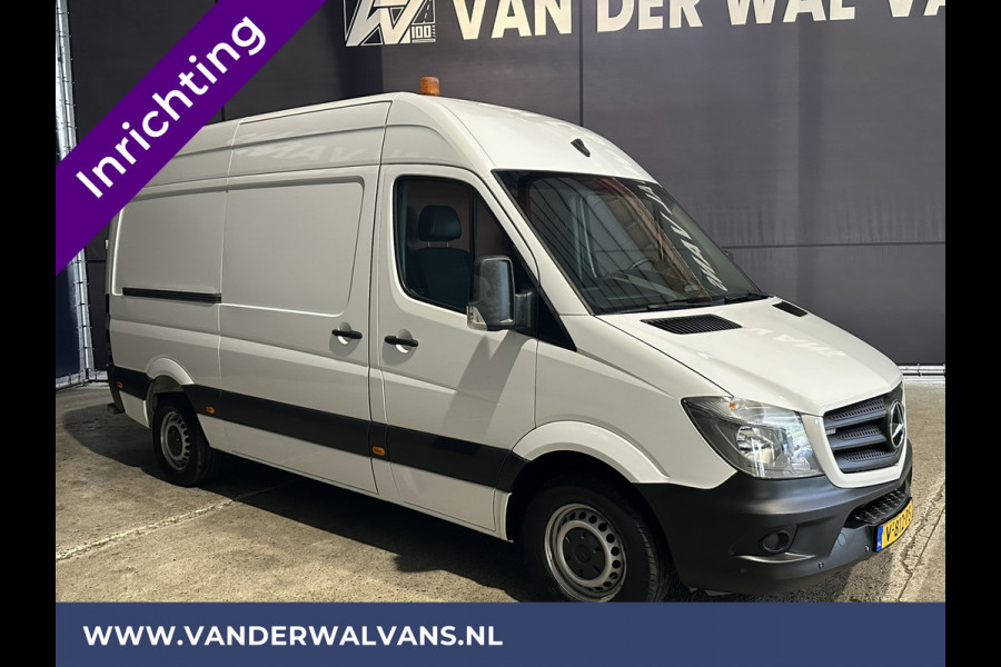 Mercedes-Benz Sprinter 316 CDI 164pk L2H2 inrichting Euro6 Airco | 2800kg Trekhaak | Cruisecontrol | Chauffeursstoel Parkeersensoren, multifunctioneel stuurwiel
