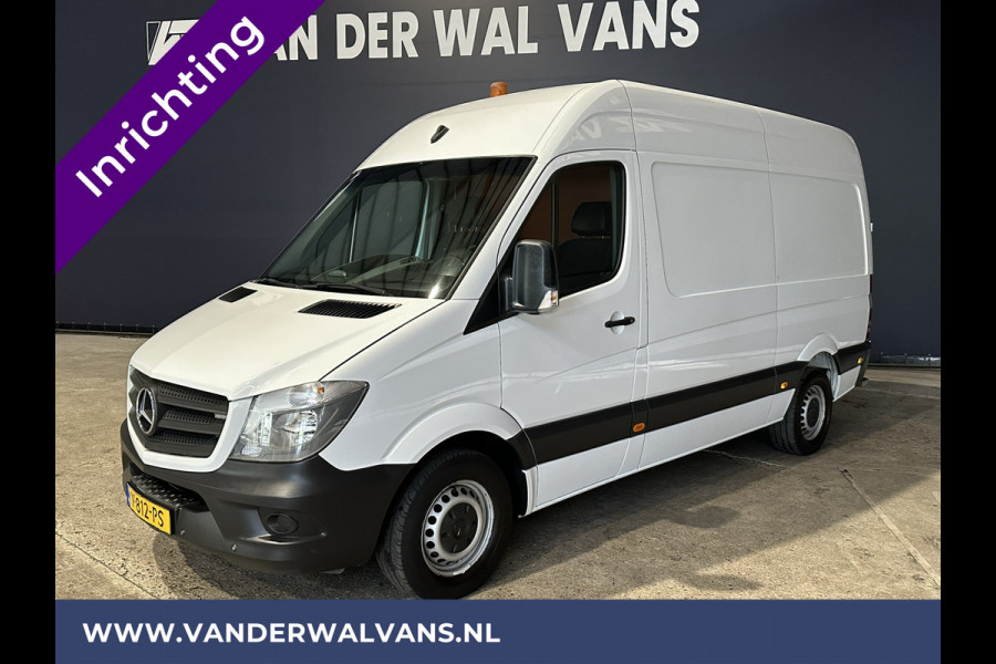Mercedes-Benz Sprinter 316 CDI 164pk L2H2 inrichting Euro6 Airco | 2800kg Trekhaak | Cruisecontrol | Chauffeursstoel Parkeersensoren, multifunctioneel stuurwiel