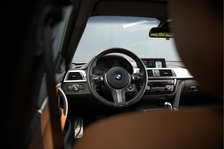 BMW 4 Serie Gran Coupé 418i High Executive M Sport | Stoelverwarming | Camera | Cognac Leer | Keyless | Shadow Line | Hifi | Automaat | NAP | DAB | LED | Navigatie Prof. | Cruise Control |