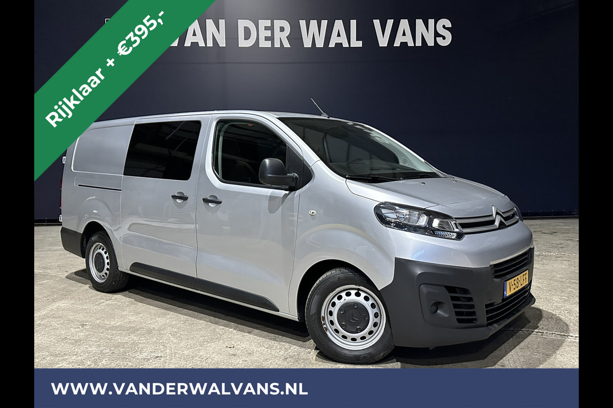Citroën Jumpy 2.0 BlueHDI **MARGE, GEEN BTW** 123pk L3H1 XL Dubbele cabine Euro6 *Rijklaar Direct Rijden* Airco | 2500kg Trekhaak Navigatie, Cruisecontrol, Apple Carplay, Parkeersensoren, 5-Zits Citroën Jumpy 2.0 BlueHDI **MARGE, GEEN BTW** 123pk L3H1 XL Dubbele cabine Euro6 *Rijklaar Direct Rijden* Airco | 2500kg Trekhaak Navigatie, Cruisecontrol, Apple Carplay, Parkeersensoren, 5-Zits