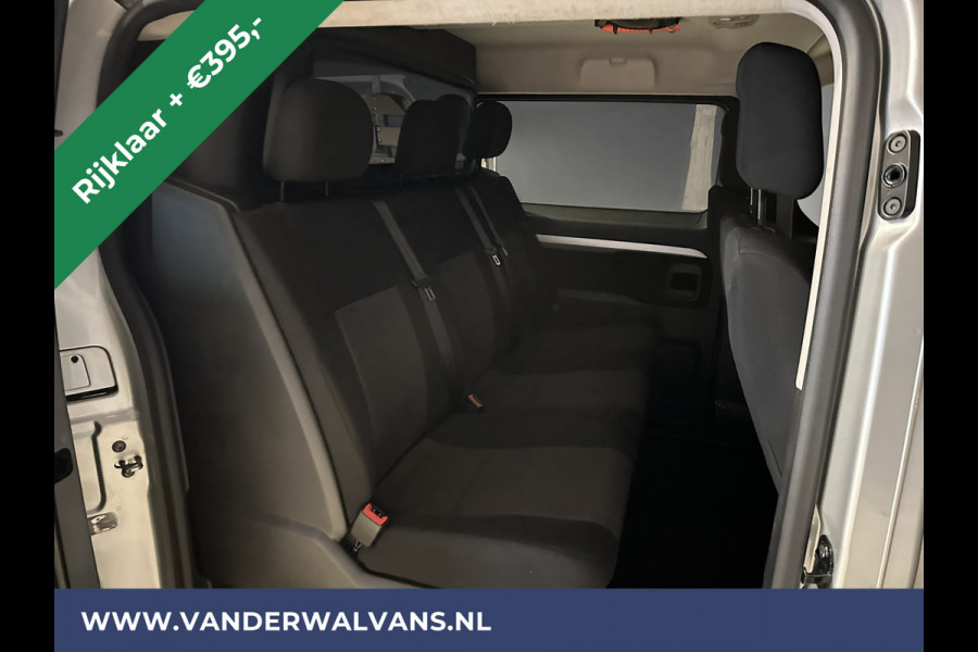 Citroën Jumpy 2.0 BlueHDI *MARGE, GEEN BTW* 123pk L3H1 XL RIJKLAAR Dubbele cabine Euro6 Airco | Navigatie Cruisecontrol, Apple Carplay, 2500kg Trekhaak, Parkeersensoren, 5-Zits