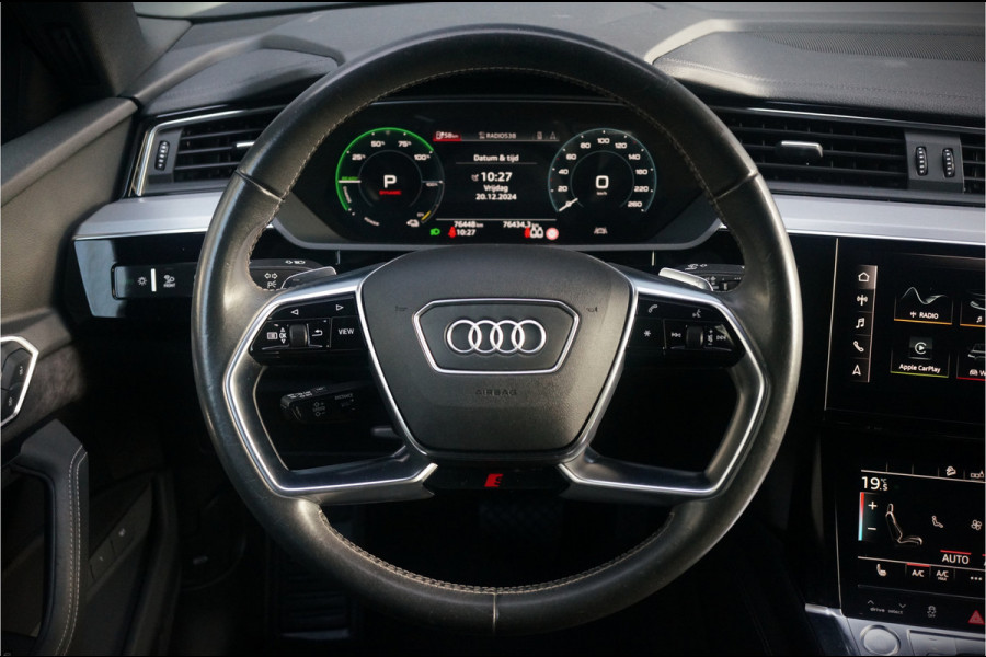 Audi e-tron e-tron 50 quattro Launch edition Black 71 kWh | S Line | Black Edition | Panoramadak | Memory Seats | Camera | Luchtvering | Adaptive Cruise Control | Keyless | Matrix LED | Leder | Stoelverwarming | NAP | BTW