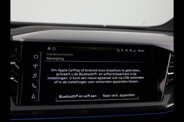 Audi Q4 Sportback e-tron 45 quattro S Edition 82 kWh panoramadak, achteruitrij camera, adaptive cruise control, optiek pakket zwart plus, privacy glass, lichtpakket, spiegelkappen zwart