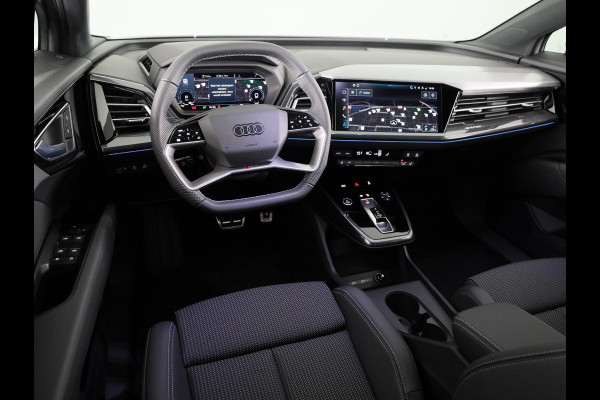 Audi Q4 Sportback e-tron 45 quattro S Edition 82 kWh panoramadak, achteruitrij camera, adaptive cruise control, optiek pakket zwart plus, privacy glass, lichtpakket, spiegelkappen zwart