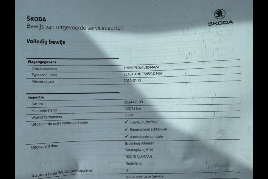 Škoda SCALA 1.0 TSI Ambition