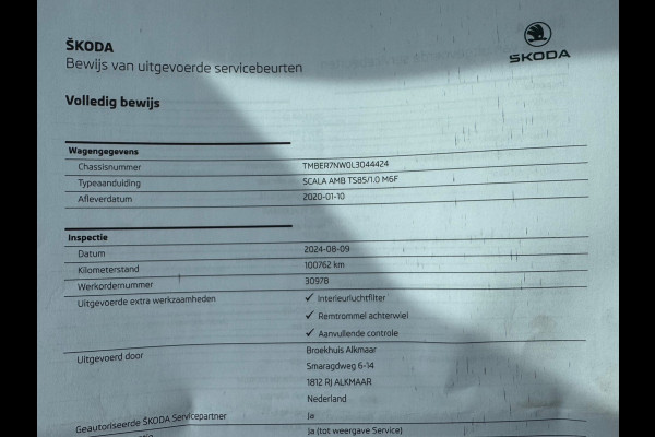 Škoda SCALA 1.0 TSI Ambition