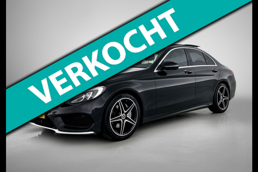 Mercedes-Benz C-Klasse 180 AMG Sport Edition (NL-auto, Panorama, Carplay, StoelV, Navigatie, Cruise Control, Etc)