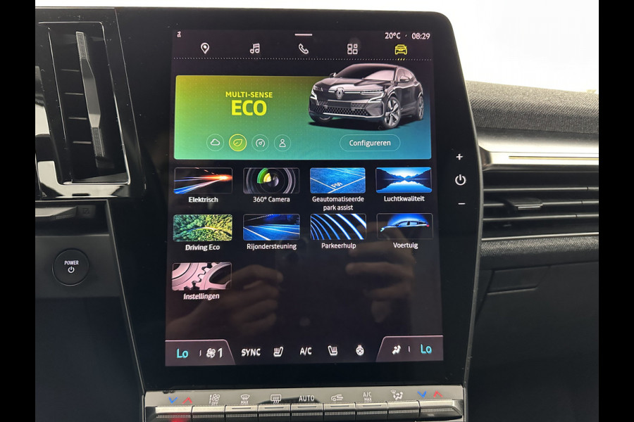 Renault Mégane E-Tech EV60 Optimum Charge Techno [ 3-Fase ] *HEAT-PUMP | LEATHER-MICROFIBRE | FULL-LED | ADAPTIVE-CRUISE | LANE-ASSIST | TOPVIEW | KEYLESS | HEATED-COMFORTSEATS | DAB+ | CAMERA | CARPLAY | TOWBAR | NAVI-FULLMAP | DIGI-COCKPIT | 20"ALU*