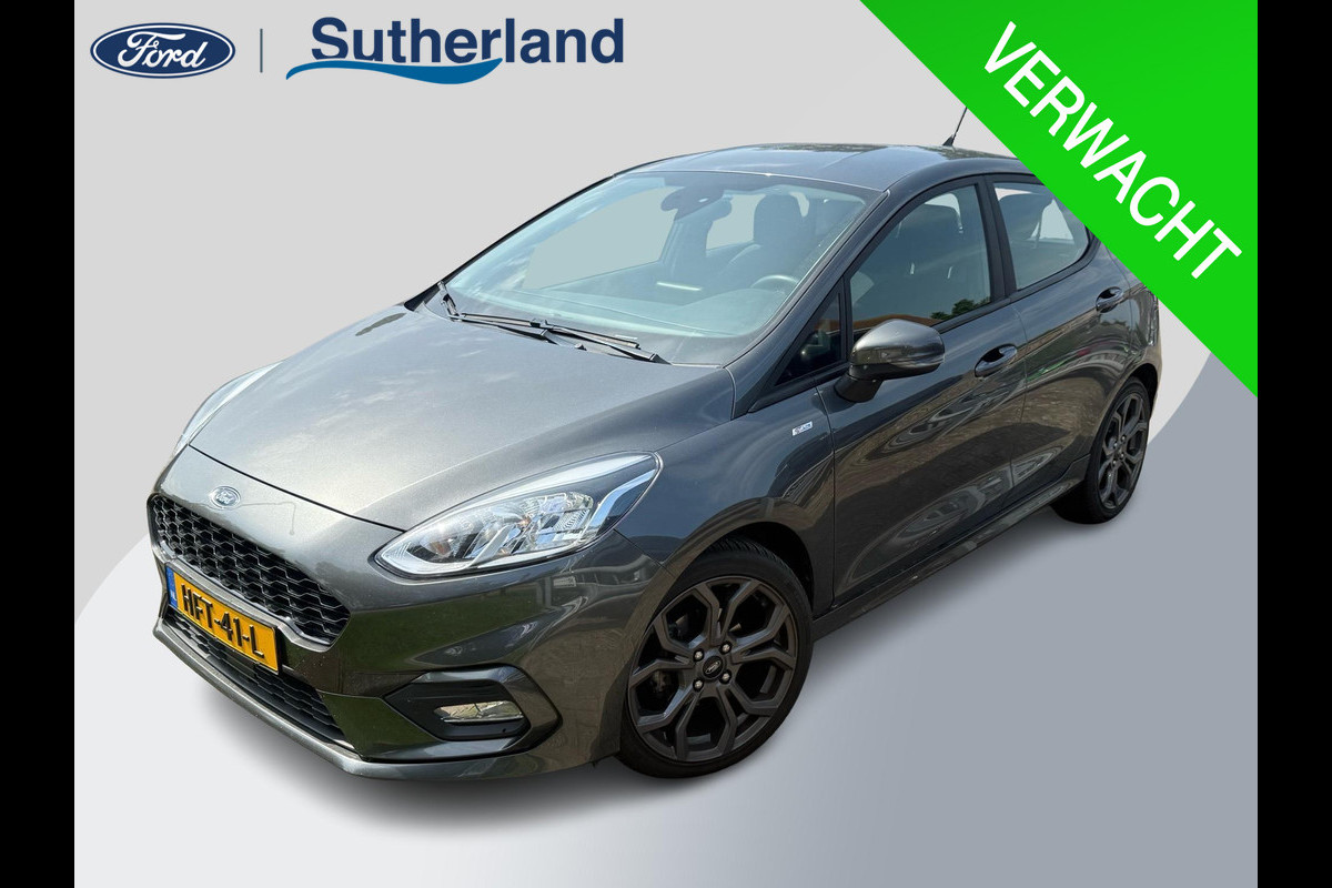 Ford Fiesta 1.0 EcoBoost ST-Line 100pk Automaat | Cruise control | Apple Carplay / Android Auto | Parkeersensoren achter | 17 inch lichtmetaal Ford Fiesta 1.0 EcoBoost ST-Line 100pk Automaat | Cruise control | Apple Carplay / Android Auto | Parkeersensoren achter | 17 inch lichtmetaal