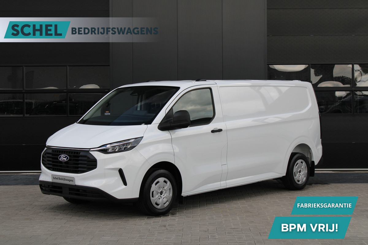 Ford Transit Custom 320 2.0 TDCI L2H1 Trend 170pk - Achterklep - Carplay - Android - LED koplampen - Stoelverwarming - 70l tank - Rijklaar Ford Transit Custom 320 2.0 TDCI L2H1 Trend 170pk - Achterklep - Carplay - Android - LED koplampen - Stoelverwarming - 70l tank - Rijklaar