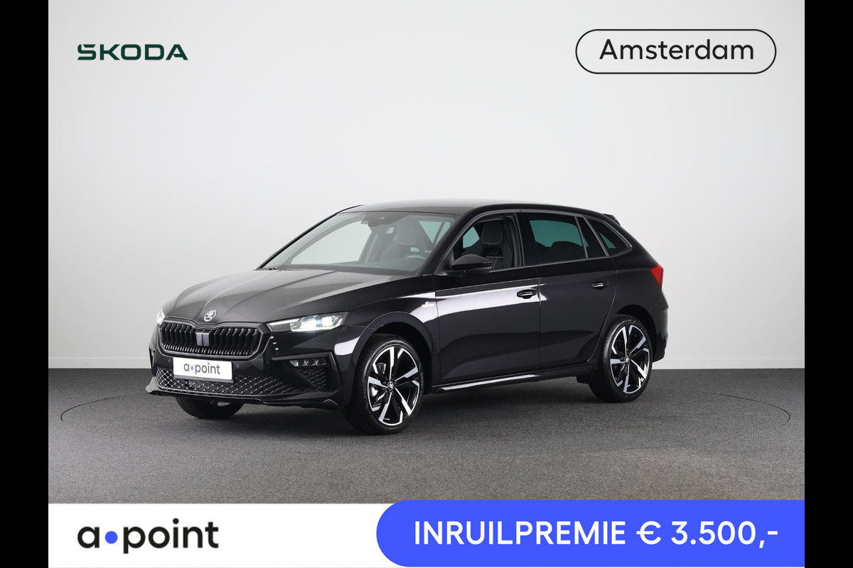 Škoda SCALA Monte Carlo 1.0 TSI 115 pk 7 versn. DSG | Travel assist plus | Winter pakket | 18 inch lichtmetalen velgen Škoda SCALA Monte Carlo 1.0 TSI 115 pk 7 versn. DSG | Travel assist plus | Winter pakket | 18 inch lichtmetalen velgen