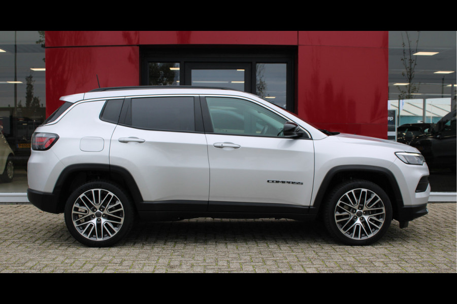 Jeep Compass 4xe 190 Plug-in Hybrid Electric Limited | Panoramadak | LED | Stoel/stuur verwarming Trekhaak | Rijdende auto niet altijd aanwezig