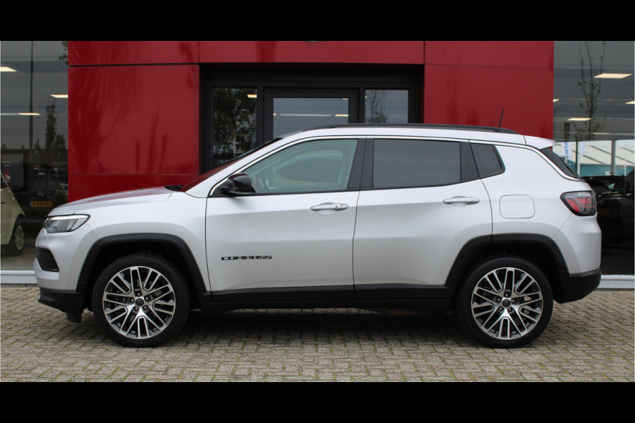 Jeep Compass 4xe 190 Plug-in Hybrid Electric Limited | Panoramadak | LED | Stoel/stuur verwarming Trekhaak | Rijdende auto niet altijd aanwezig