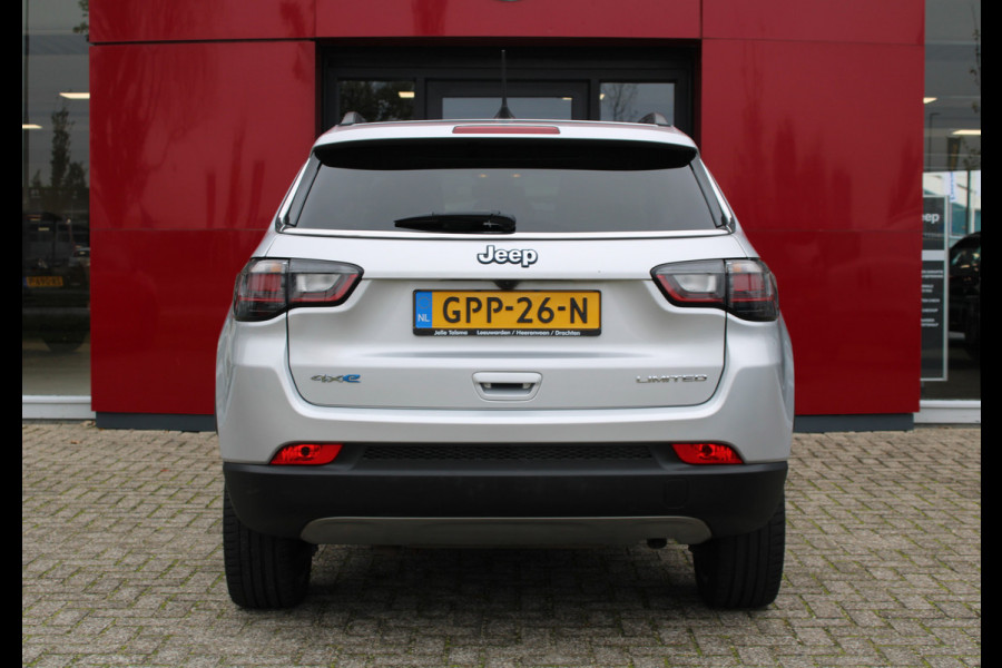 Jeep Compass 4xe 190 Plug-in Hybrid Electric Limited | Panoramadak | LED | Stoel/stuur verwarming Trekhaak | Rijdende auto niet altijd aanwezig