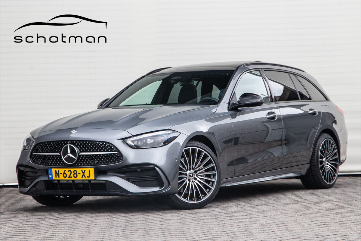 Mercedes-Benz C-Klasse Estate 300 e AMG Premium, Pano, Head-Up, Distronic, Memory, Nightpakket Mercedes-Benz C-Klasse Estate 300 e AMG Premium, Pano, Head-Up, Distronic, Memory, Nightpakket