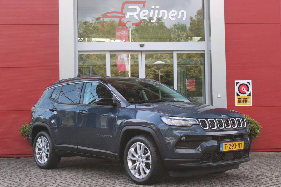 Jeep Compass 1.3T LONGITUDE AUTOMAAT | NAVIGATIE | ACHTERUITRIJCAMERA | PARKEERSENSOREN | APPLE CARPLAY / ANDROID AUTO | LICHTMETALEN VELGEN | LED KOPLAMPEN | LED MISTLAMPEN | ADAPTIVE CRUISE CONTROL | KEYLESS ENTRY / START | DRAADLOOS TELEFOONLADER | CLIMATE CONTROL |