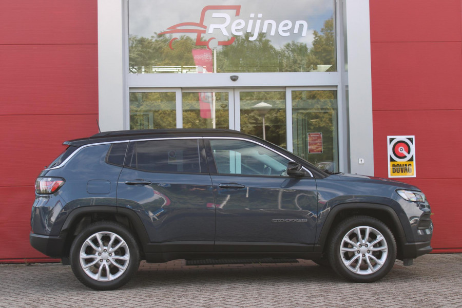Jeep Compass 1.3T LONGITUDE AUTOMAAT | NAVIGATIE | ACHTERUITRIJCAMERA | PARKEERSENSOREN | APPLE CARPLAY / ANDROID AUTO | LICHTMETALEN VELGEN | LED KOPLAMPEN | LED MISTLAMPEN | ADAPTIVE CRUISE CONTROL | KEYLESS ENTRY / START | DRAADLOOS TELEFOONLADER | CLIMATE CONTROL |