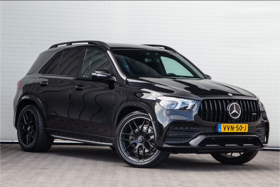 Mercedes-Benz GLE 400 D 4MATIC AMG Nightpakket, Pano, Grijs Kenteken, Burmester, Distronic, Trekhaak 2022