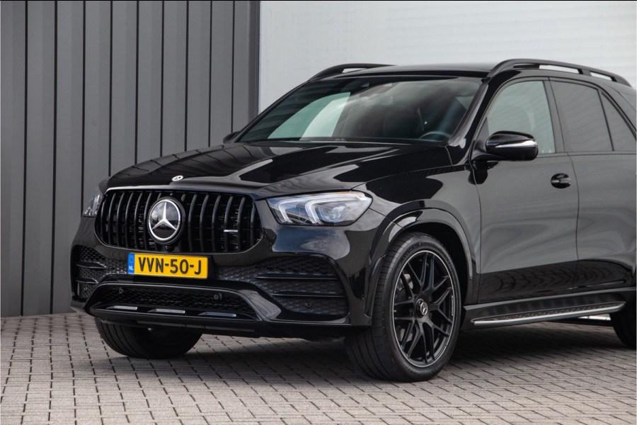 Mercedes-Benz GLE 400 D 4MATIC AMG Nightpakket, Pano, Grijs Kenteken, Burmester, Distronic, Trekhaak 2022