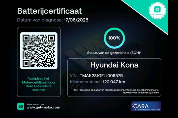 Hyundai Kona EV Comfort 64 kWh 2x voorraad | NL AUTO | CAMERA | 100 SOH!