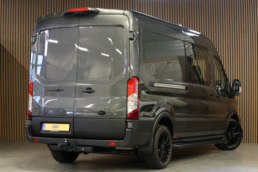 Ford Transit 350 2.0 TDCI L3H2 165PK AUT Limited DC | 7-Zitter | L+R Schuifdeur | 360 Camera | ACC | Navigatie | Bi-Xenon | Lane assist | BLIS | CarPlay | Trekhaak | Dubbel Cabine | Facelift model MY2025