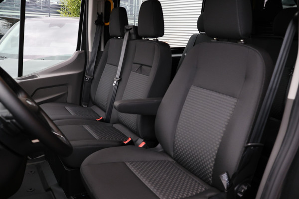 Ford Transit 350 2.0 TDCI L3H2 165PK AUT Limited DC | 7-Zitter | L+R Schuifdeur | 360 Camera | ACC | Navigatie | Bi-Xenon | Lane assist | BLIS | CarPlay | Trekhaak | Dubbel Cabine | Facelift model MY2025