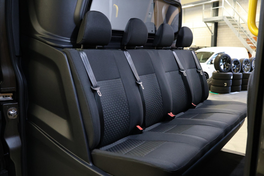 Ford Transit 350 2.0 TDCI L3H2 165PK AUT Limited DC | 7-Zitter | L+R Schuifdeur | 360 Camera | ACC | Navigatie | Bi-Xenon | Lane assist | BLIS | CarPlay | Trekhaak | Dubbel Cabine | Facelift model MY2025