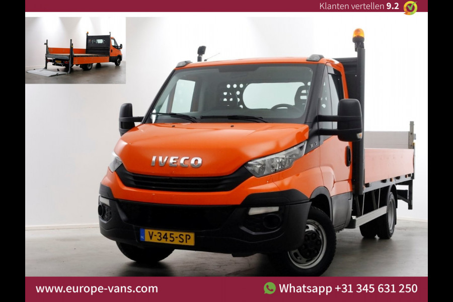 Iveco Daily 35C14 136pk Euro6 Open Laadbak met laadklep en trekhaak 3500kg 10-2018