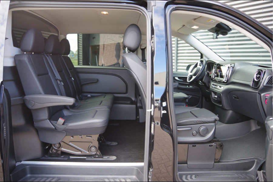 Mercedes-Benz Vito 114 CDI L2 Pro AUT. DC-5P, LEDER, CAMERA, CRUISE, CLIMA, COMFORT STOELEN, LEDER STUURWIEL, DUBBELE CABINE