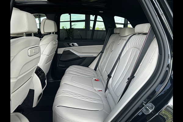 BMW X5 50e M-Sport Pro Performance | 360 View | Massage & Ventilatie | ACC | Individual Leder | Pano | Head-Up | 4-Zone Clima | 22'' | Stoelverwarming V+A | Laser-LED | 2x Memory | Keyless-Entry | Trekhaak | Comfortstoelen | Beker Koeling+Verwarming | Stuurverwarming | Zonwering | Carplay | Draadloos Laden |