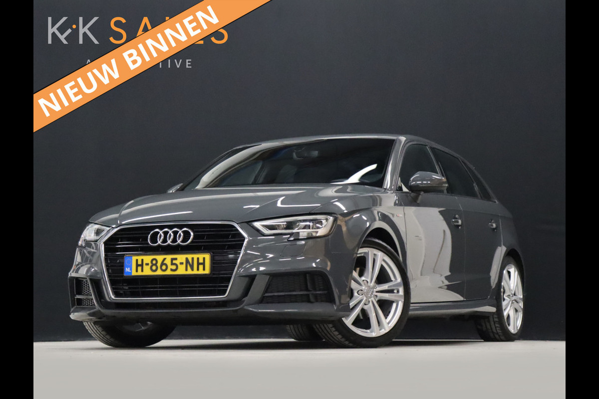 Audi A3 Sportback 30 TFSI S-Line Sport [VIRTUAL COCKPIT, S-LINE, VLAK SPORTSTUUR, STOELVERWARMING, BLUETOOTH, CRUISE CONTROL, CLIMATE CONTROL, NIEUWSTAAT]